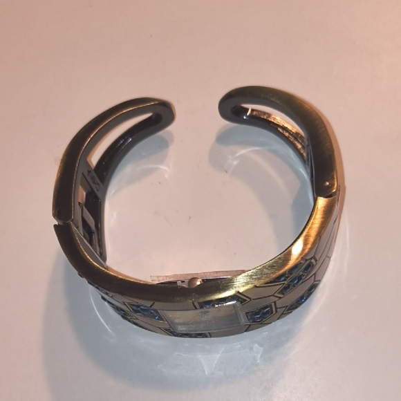 Avon Gold and Blue Women's Watch - Picture 2 of 5